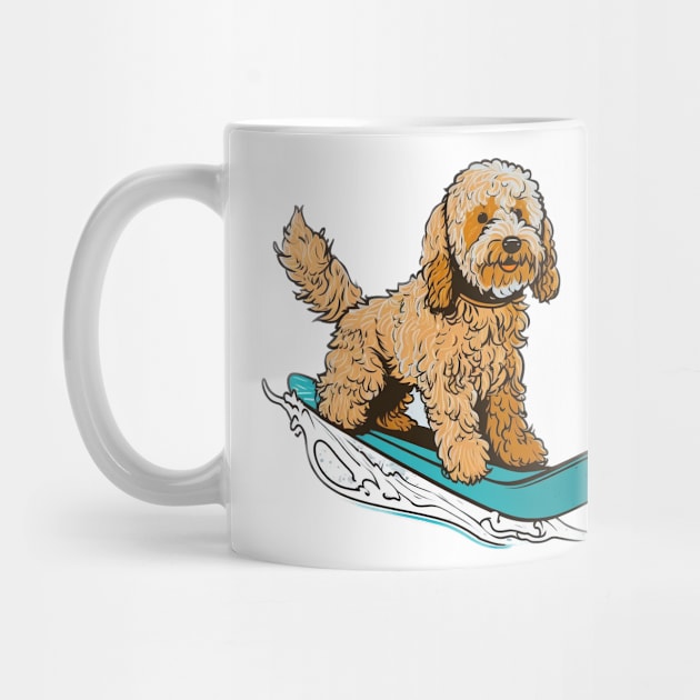 Feel Good Fashion: Snowboarding Labradoodle by Greenbubble